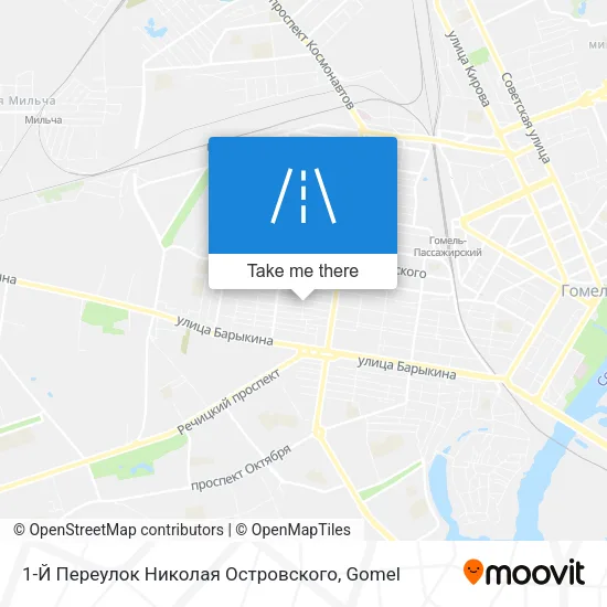 1-Й Переулок Николая Островского map