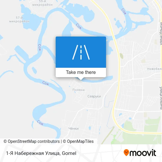 1-Я Набережная Улица map