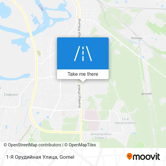 1-Я Орудийная Улица map