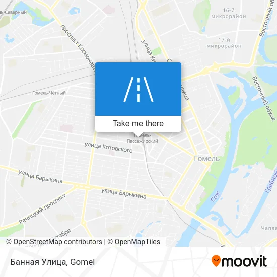 Банная Улица map