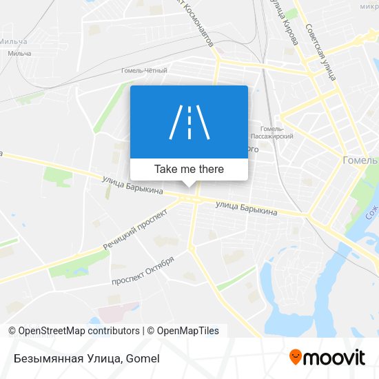 Безымянная Улица map