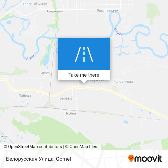 Белорусская Улица map