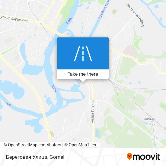 Береговая Улица map
