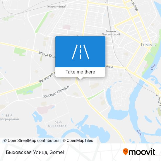 Быховская Улица map