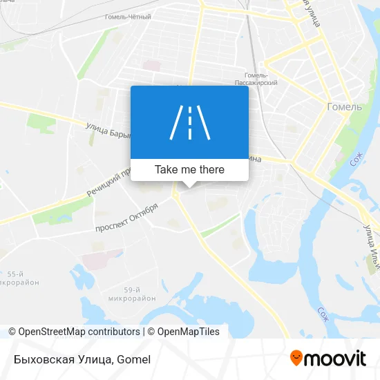 Быховская Улица map