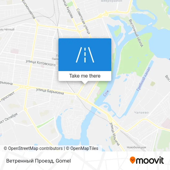 Ветренный Проезд map