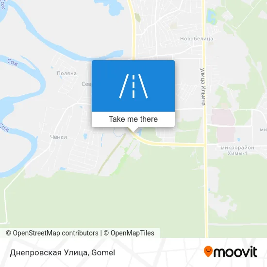 Днепровская Улица map