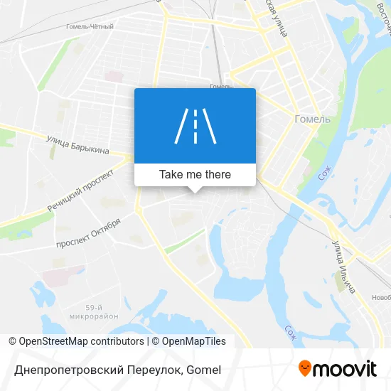 Днепропетровский Переулок map