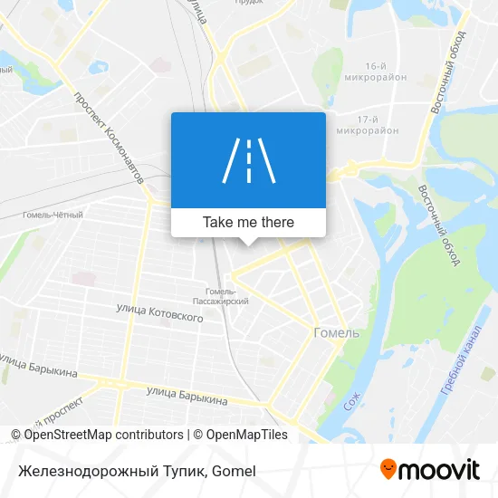 Железнодорожный Тупик map