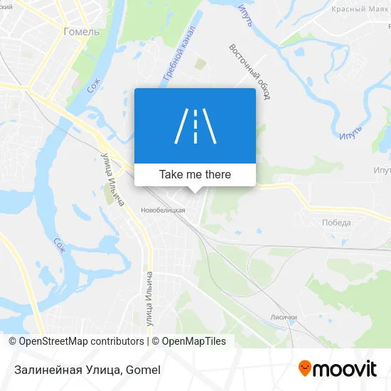 Залинейная Улица map