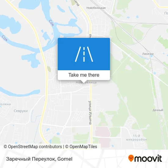 Заречный Переулок map