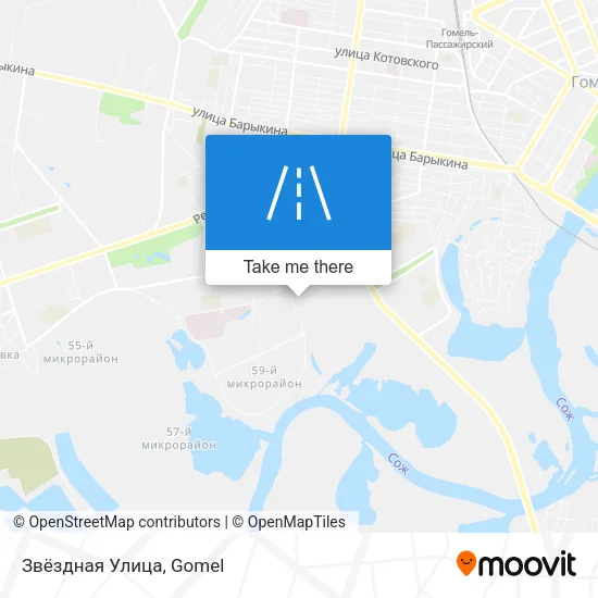 Звёздная Улица map