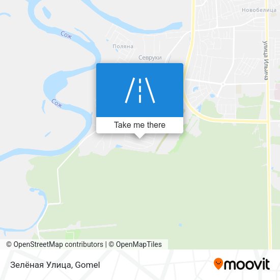 Зелёная Улица map