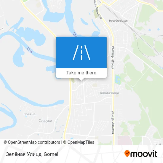 Зелёная Улица map