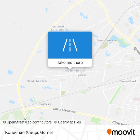 Конечная Улица map