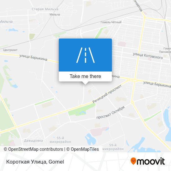 Короткая Улица map