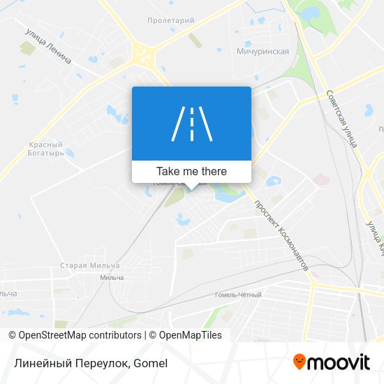 Линейный Переулок map