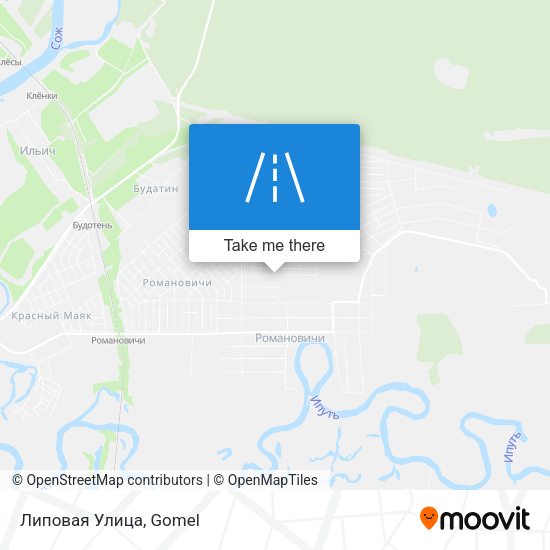 Липовая Улица map