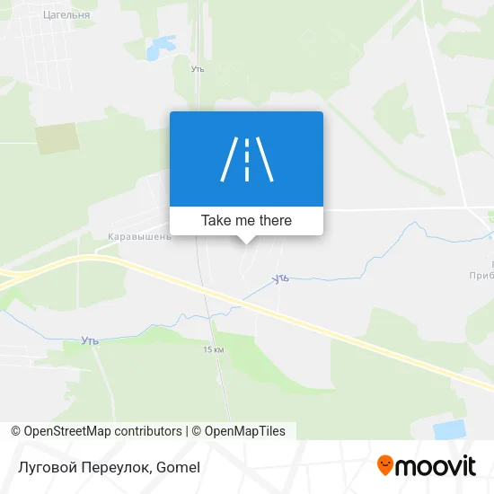 Луговой Переулок map