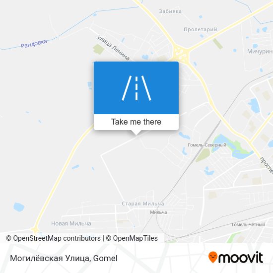 Могилёвская Улица map
