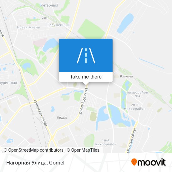 Нагорная Улица map