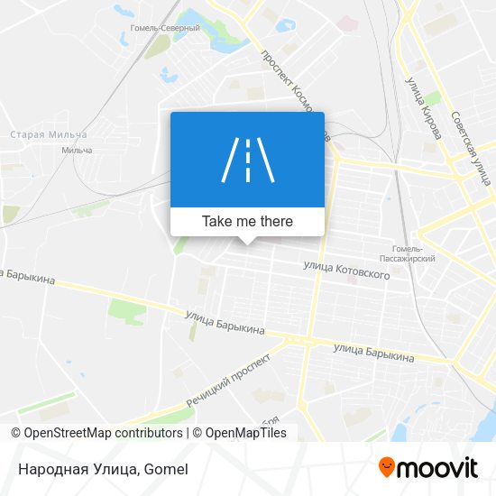 Народная Улица map