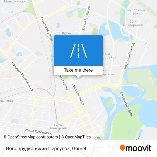 Новопрудковский Переулок map