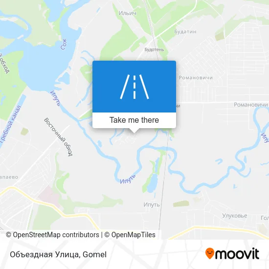 Объездная Улица map