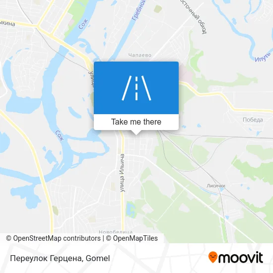 Переулок Герцена map