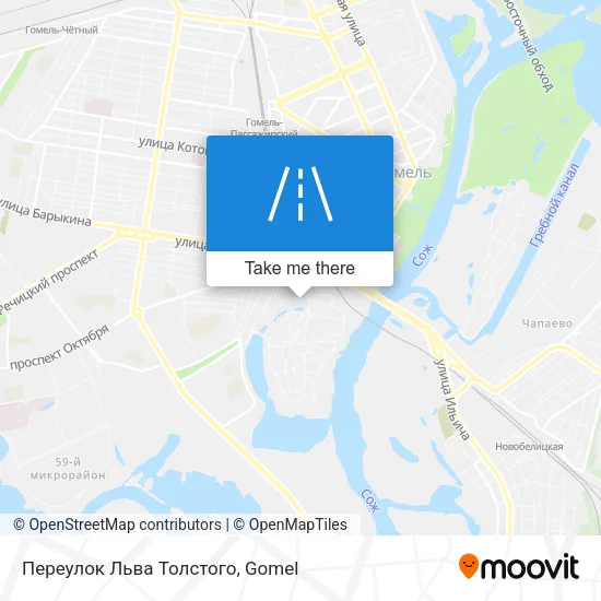 Переулок Льва Толстого map