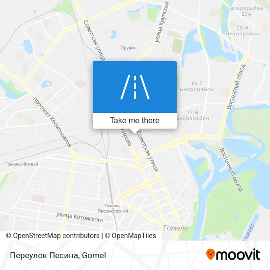 Переулок Песина map