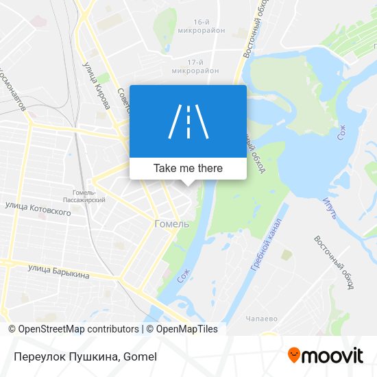 Переулок Пушкина map