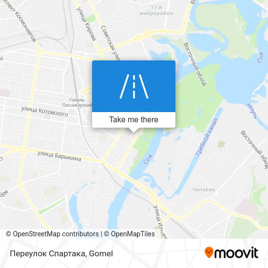 Переулок Спартака map