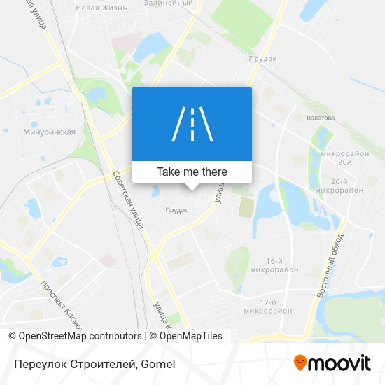 Переулок Строителей map