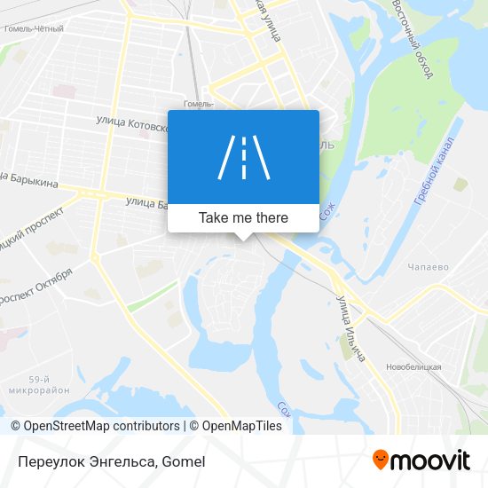 Переулок Энгельса map