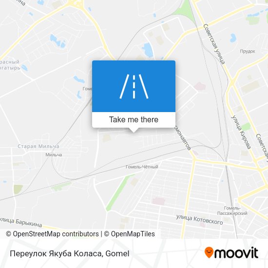 Переулок Якуба Коласа map