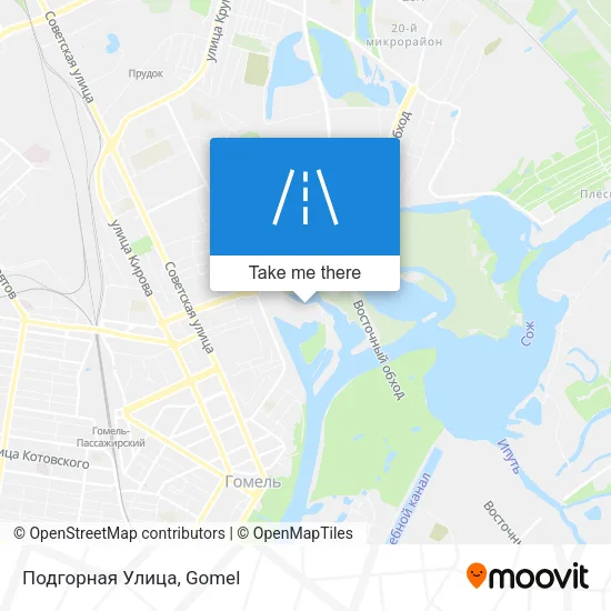 Подгорная Улица map