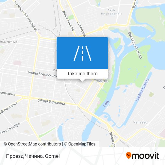 Проезд Чачина map