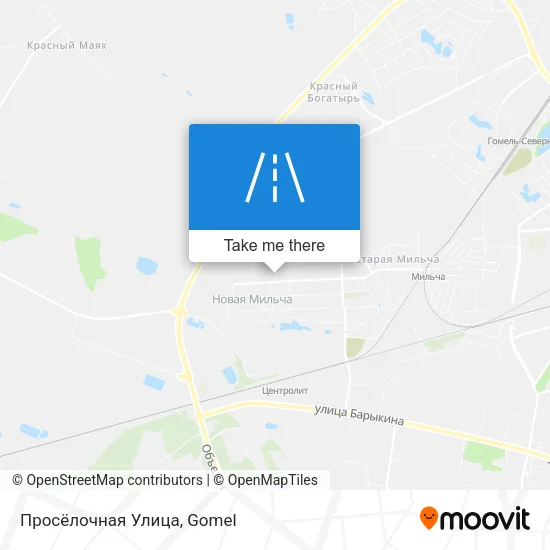 Просёлочная Улица map