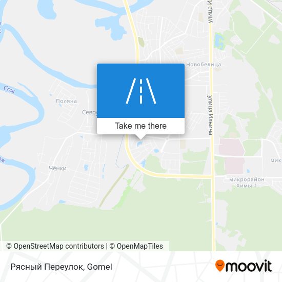 Рясный Переулок map