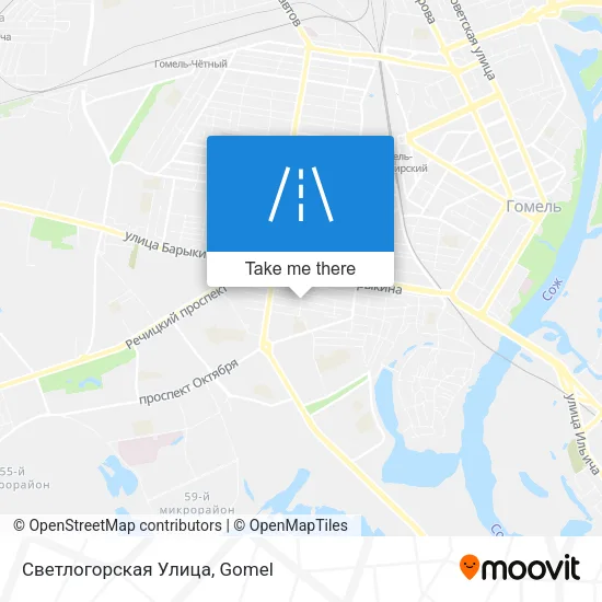 Светлогорская Улица map