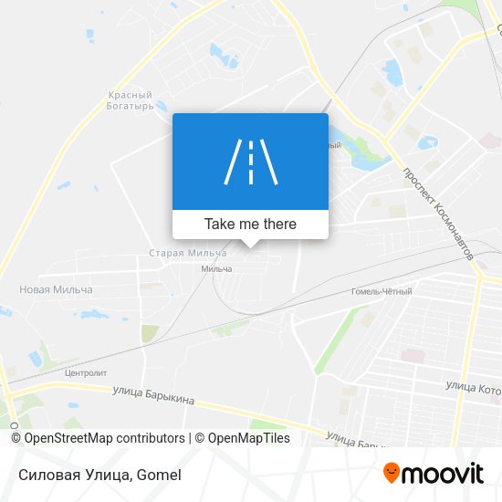Силовая Улица map