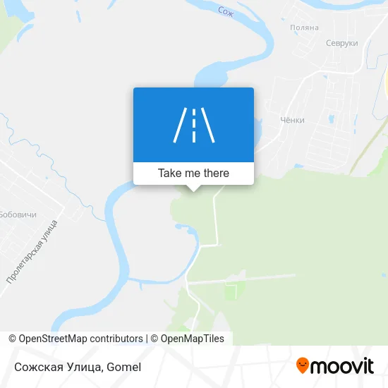 Сожская Улица map