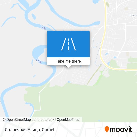 Солнечная Улица map