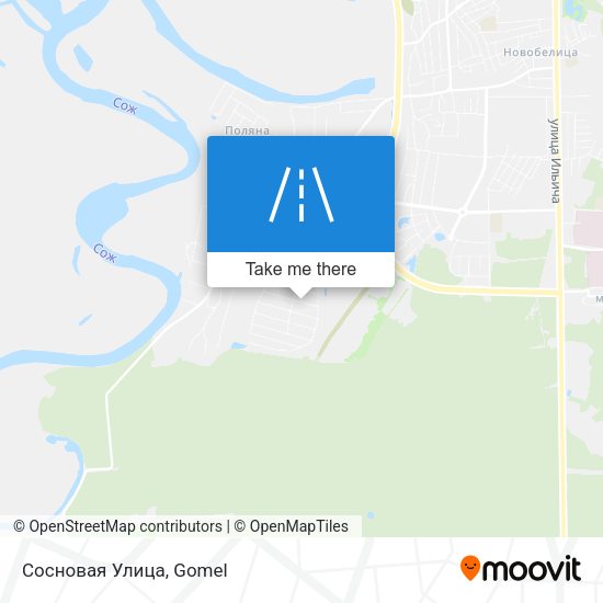 Сосновая Улица map