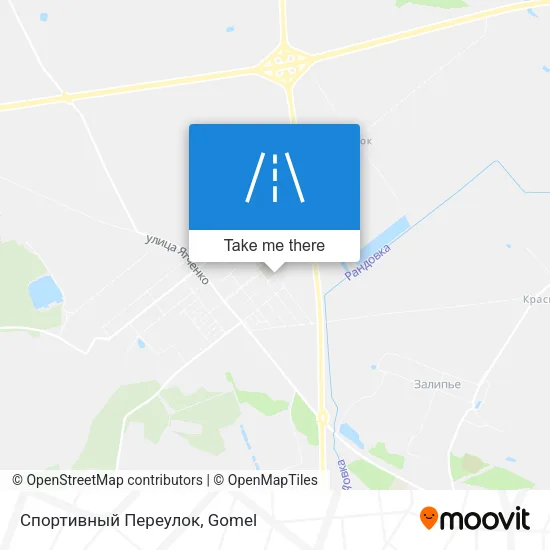 Спортивный Переулок map