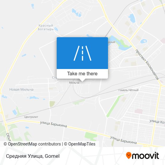 Средняя Улица map