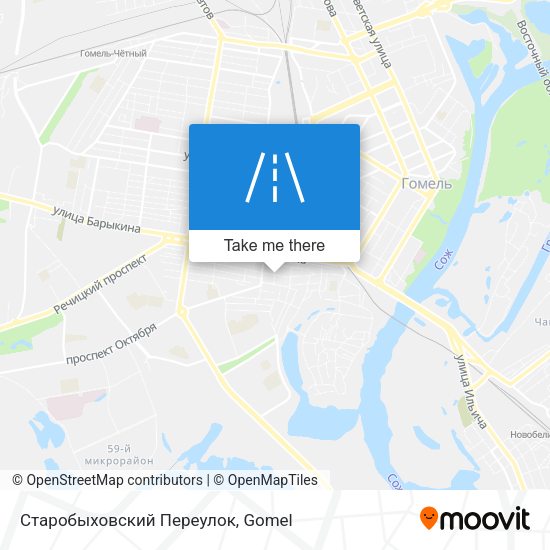 Старобыховский Переулок map