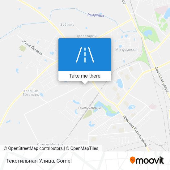 Текстильная Улица map