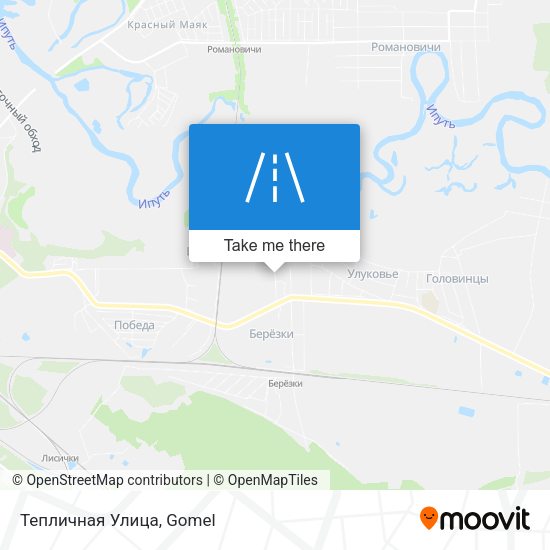 Тепличная Улица map